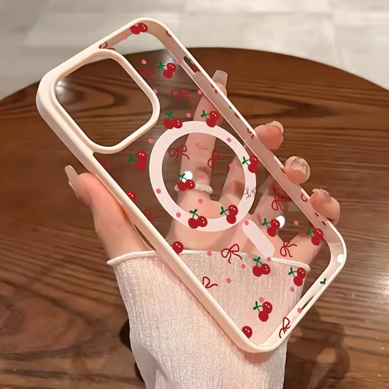Red Cherry Printed Magnetic Ph - Phone Cases Otterbox recensione e prezzo