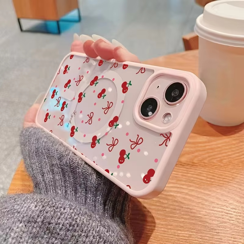 Red Cherry Printed Magnetic Ph - Phone Cases Otterbox recensione e prezzo