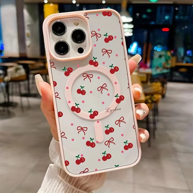 Red Cherry Printed Magnetic Ph - Phone Cases Otterbox recensione e prezzo