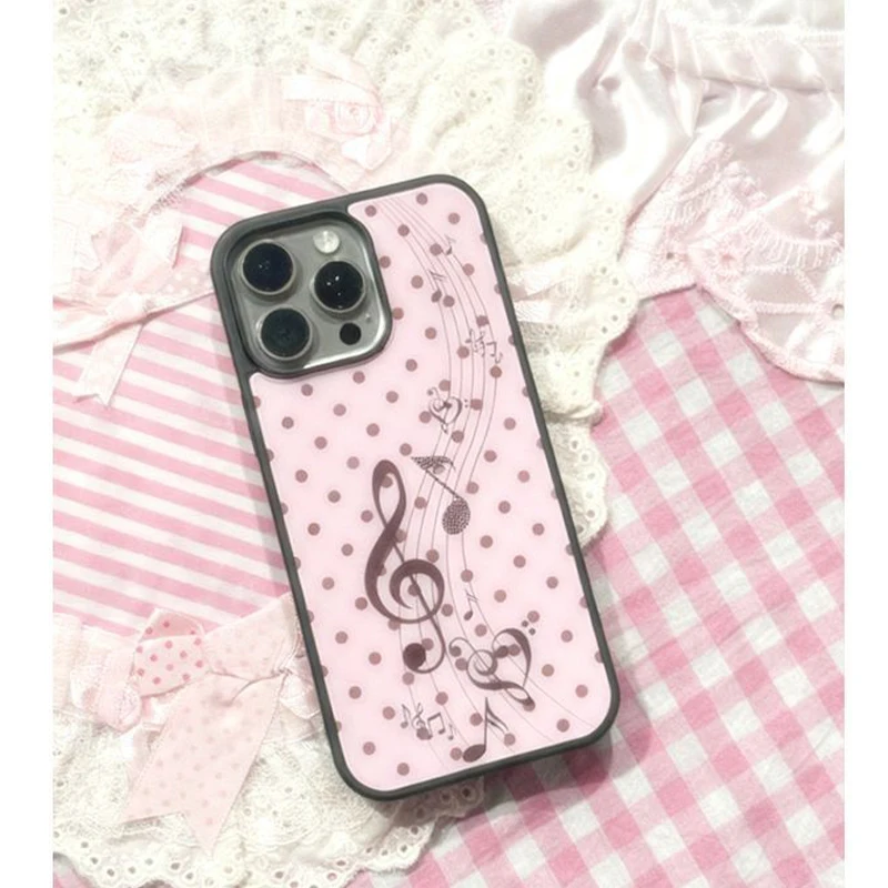 Korean ins Pink Brown Polka Do - Phone Cases Otterbox recensione e prezzo