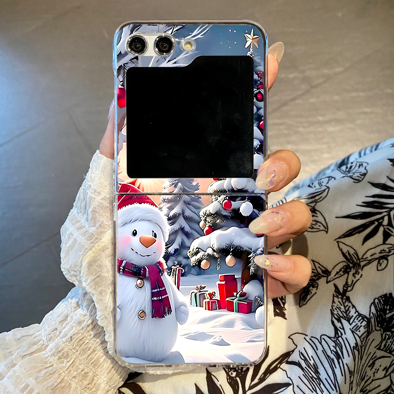 Christmas Snowman Elk Phone Ca - Phone Cases Z Flip 5 recensione e prezzo