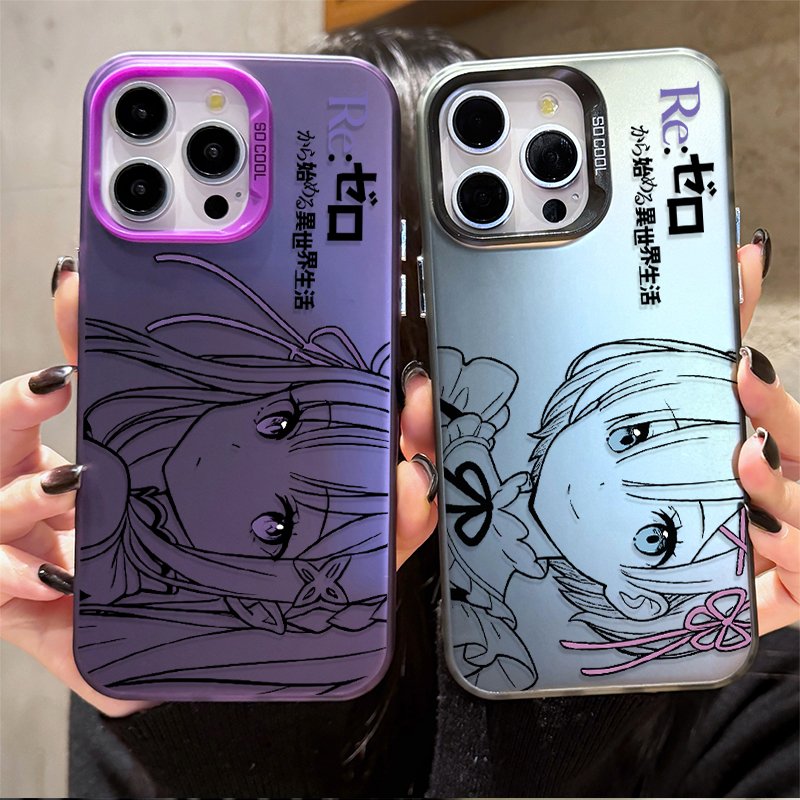 Lovely Cartoon Rem Emilia Phon - Phone Cases Xiaomi recensione e prezzo