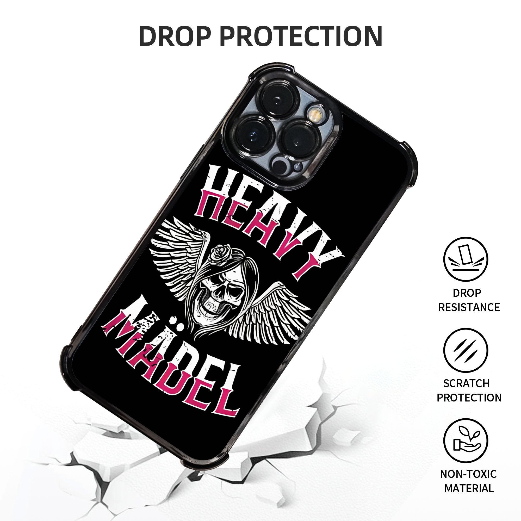 Skull Biker Girl Female Woman  - Phone Cases Metal recensione e prezzo