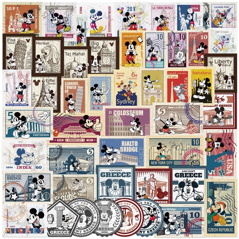 50Pcs Disney Cute Cartoon Retr - Phone Cases Disney recensione e prezzo