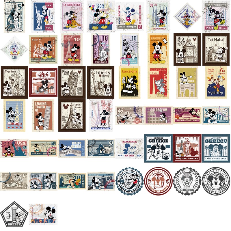 50Pcs Disney Cute Cartoon Retr - Phone Cases Disney recensione e prezzo