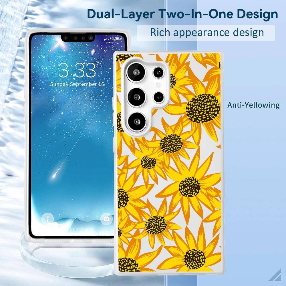 Yellow Sunflower Phone Case 2- - Phone Cases Yellow recensione e prezzo
