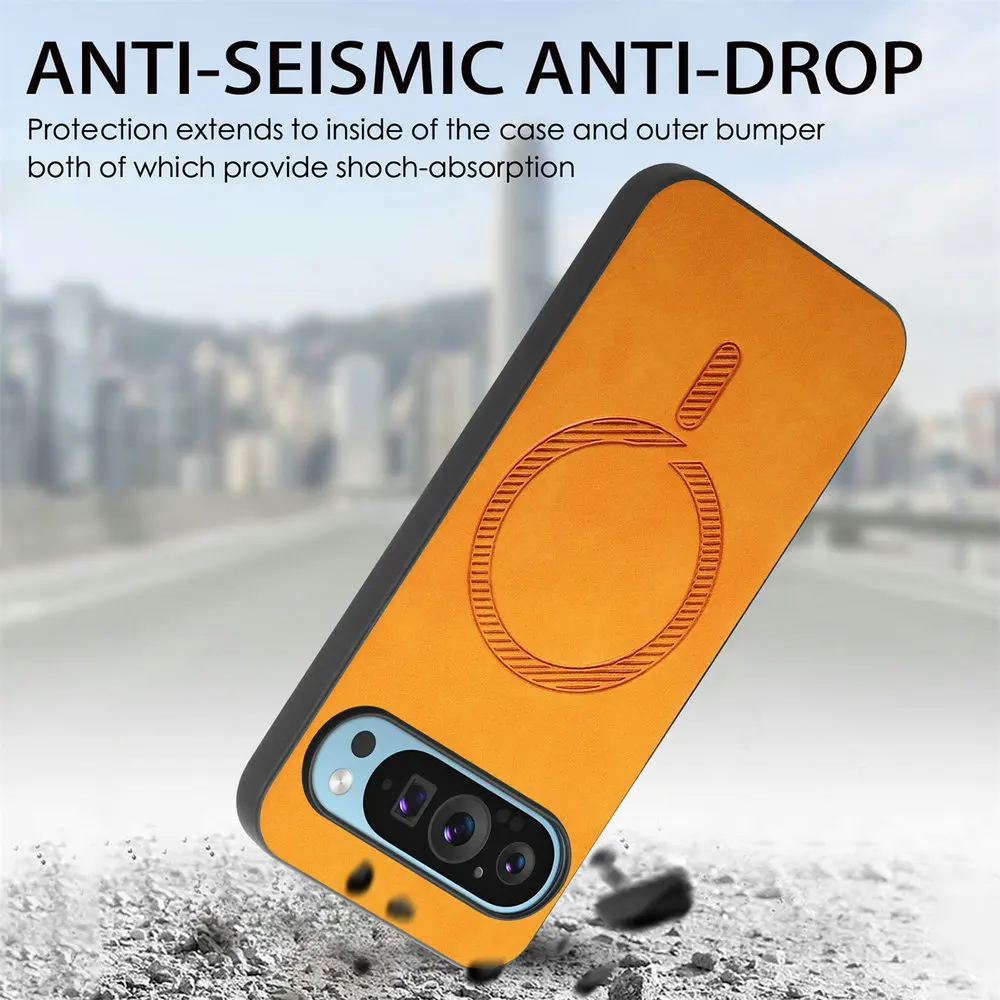 Luxury Magnetic Leather Back P - Phone Cases Pixel 9A recensione e prezzo