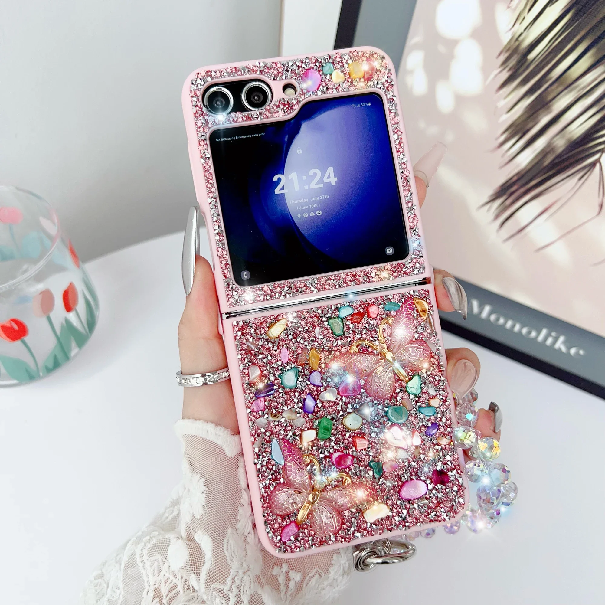 Luxury Glitter Phone Case For  - Phone Cases Z Flip 5 recensione e prezzo