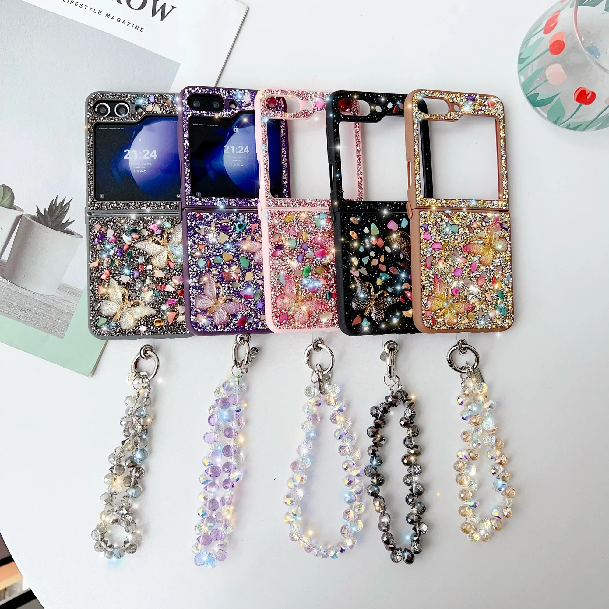 Luxury Glitter Phone Case For  - Phone Cases Z Flip 5 recensione e prezzo