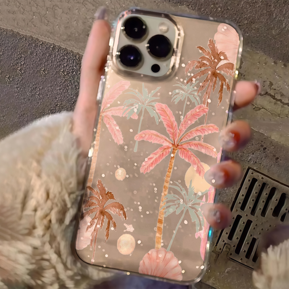 Beach coconut trees Clear Glit - Phone Cases Unique recensione e prezzo