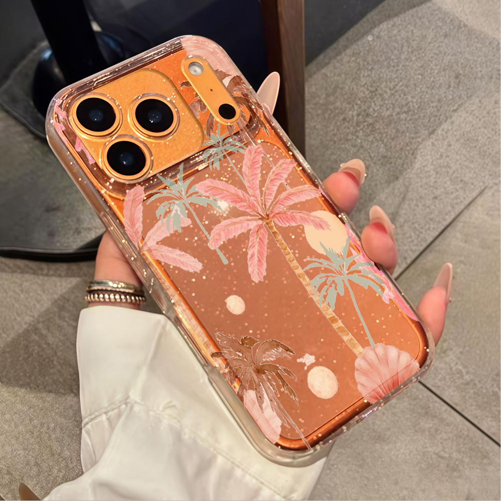 Beach coconut trees Clear Glit - Phone Cases Unique recensione e prezzo