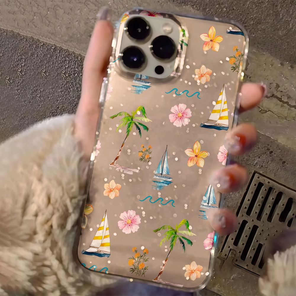 Beach coconut trees Clear Glit - Phone Cases Unique recensione e prezzo