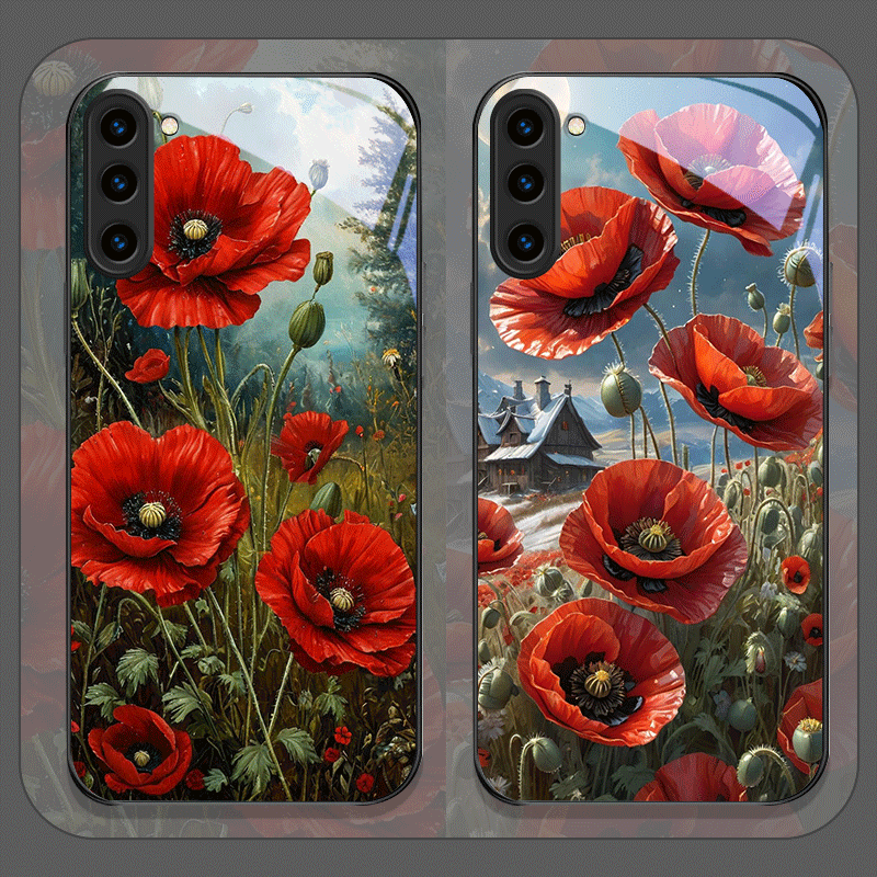 Retro Poppy Flower Bloom Hot R - Phone Cases Galaxy S26 Ultra recensione e prezzo