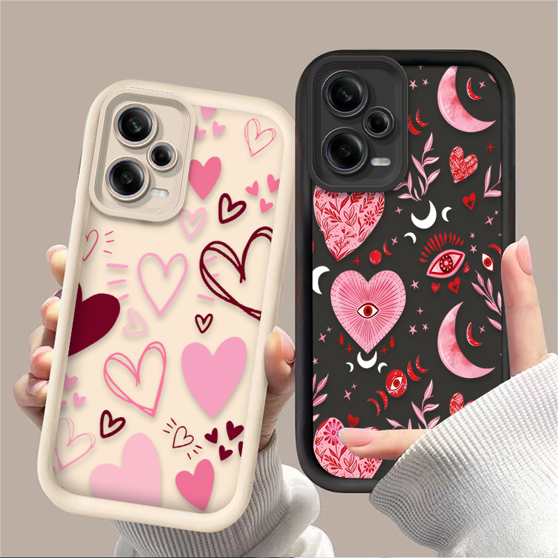 Pink Heart-shaped Phone Case f - Phone Cases Xiaomi recensione e prezzo