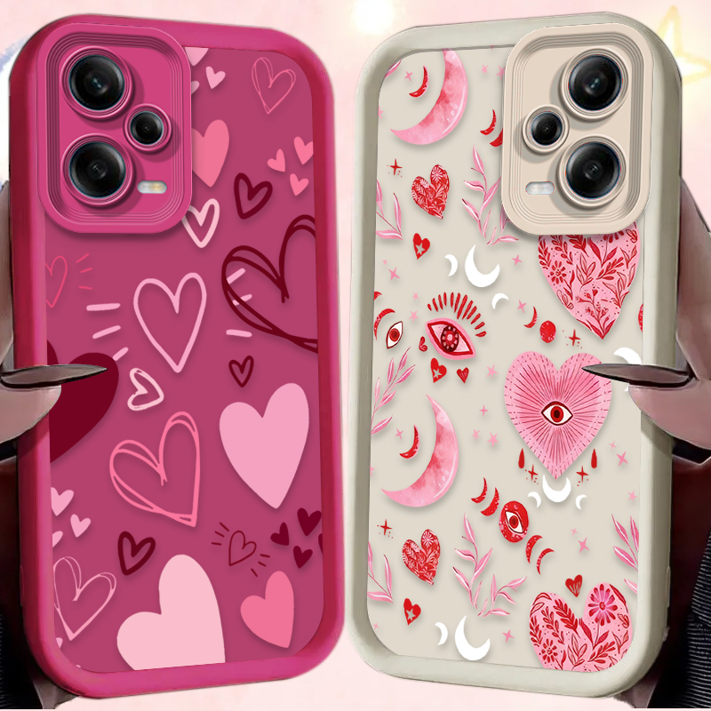 Pink Heart-shaped Phone Case f - Phone Cases Xiaomi recensione e prezzo