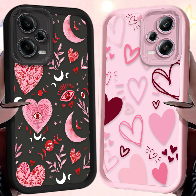 Pink Heart-shaped Phone Case f - Phone Cases Xiaomi recensione e prezzo