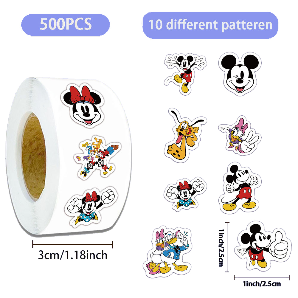 500pcs/Roll Disney Cartoon Sti - Phone Cases Disney recensione e prezzo