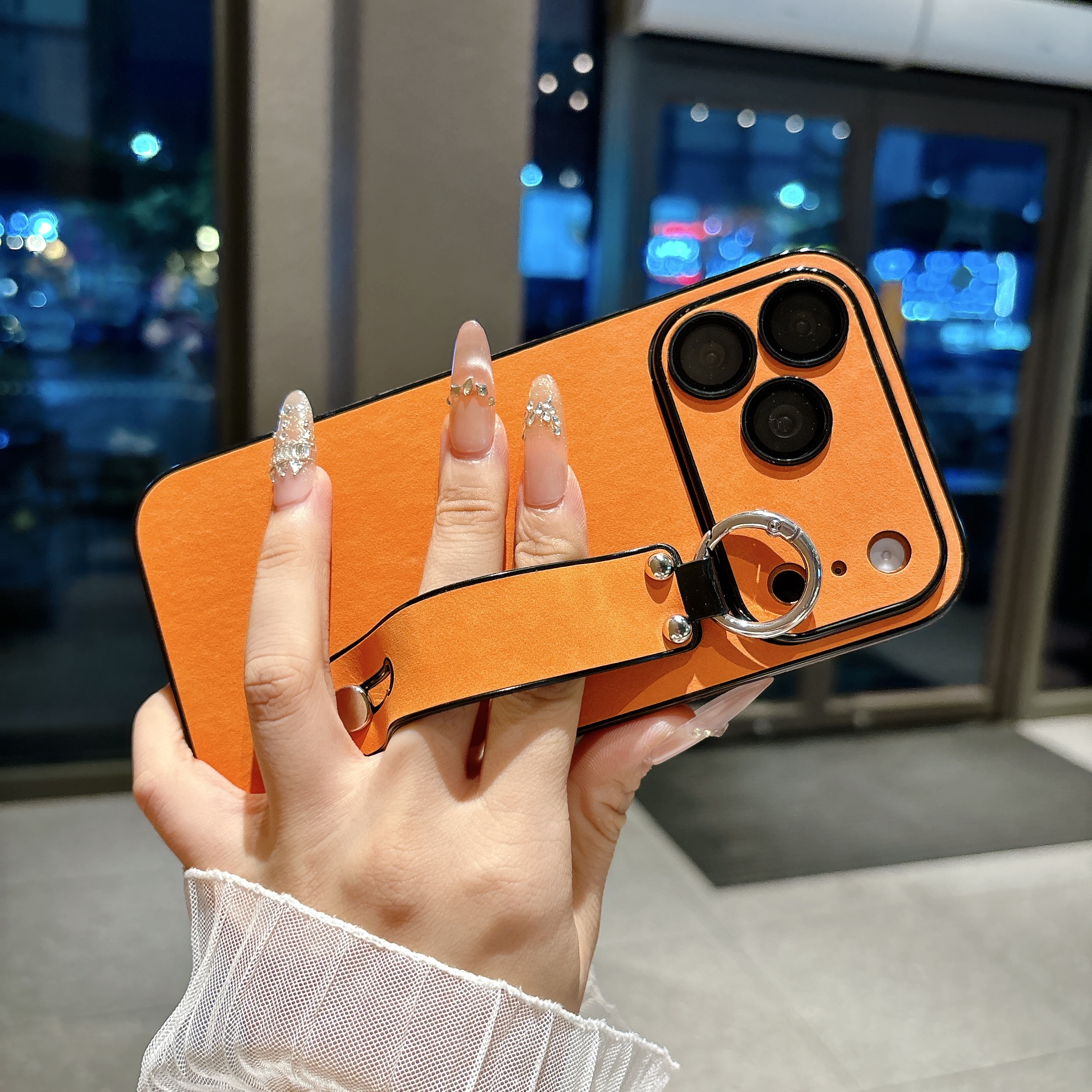 Suede Leather Wrist Strap Hold - Phone Cases For Iphone 16 recensione e prezzo