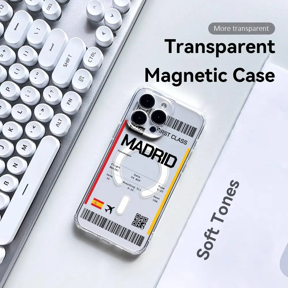 Travel Plane Ticket Spain Phon - Phone Cases Magnetic recensione e prezzo