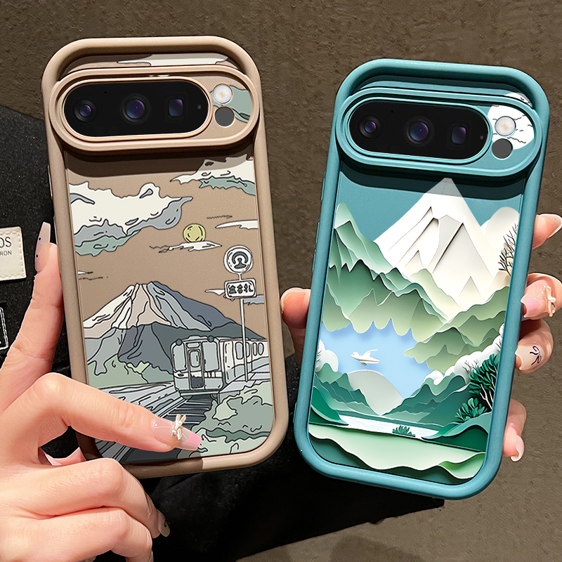 Mountain Road Patterned Phone  - Phone Cases Pixel 9A recensione e prezzo