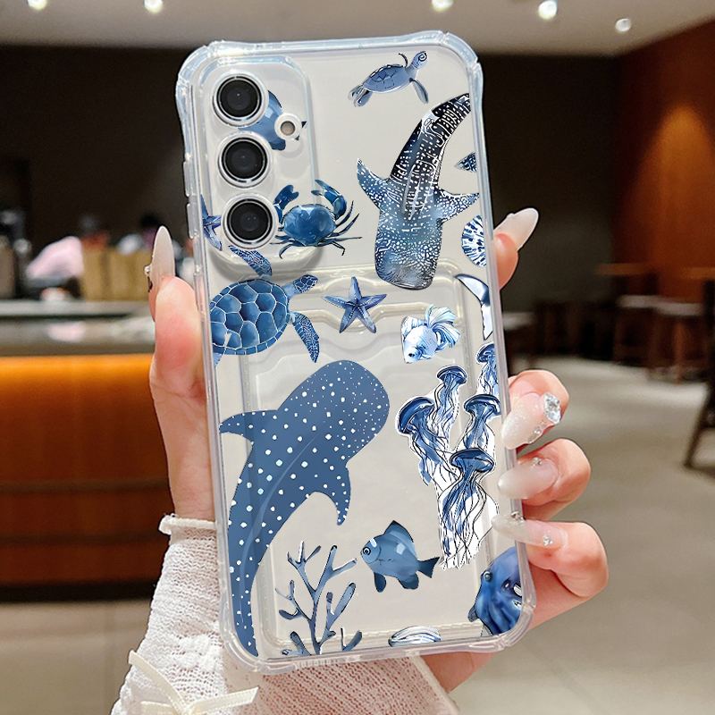 Ocean Whale Pattern Phone Case - Phone Cases Galaxy A17 recensione e prezzo