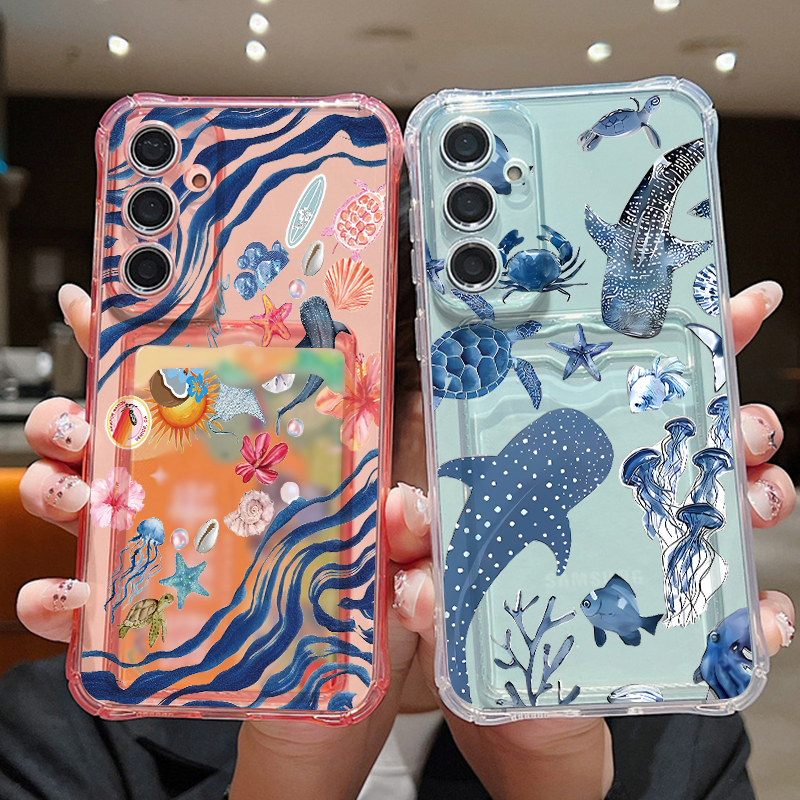 Ocean Whale Pattern Phone Case - Phone Cases Galaxy A17 recensione e prezzo