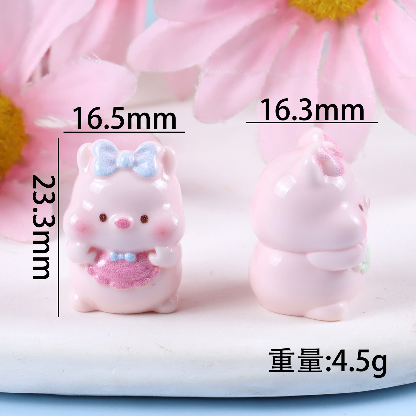 6PCS Mixed Cute Pig Resin Char - Phone Cases Yellow recensione e prezzo