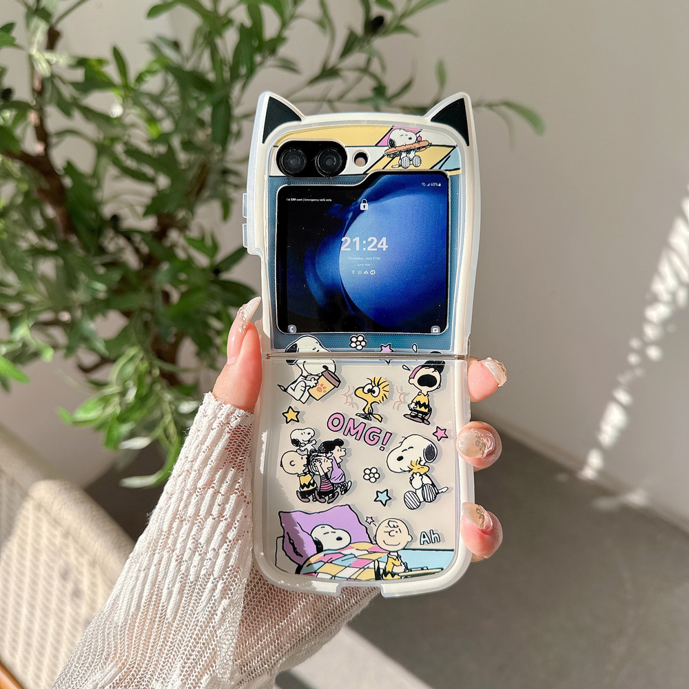 Cute Cartoon Snoopy Charlie Br - Phone Cases Z Flip 5 recensione e prezzo