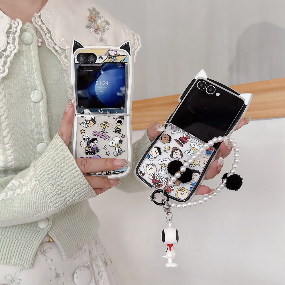 Cute Cartoon Snoopy Charlie Br - Phone Cases Z Flip 5 recensione e prezzo