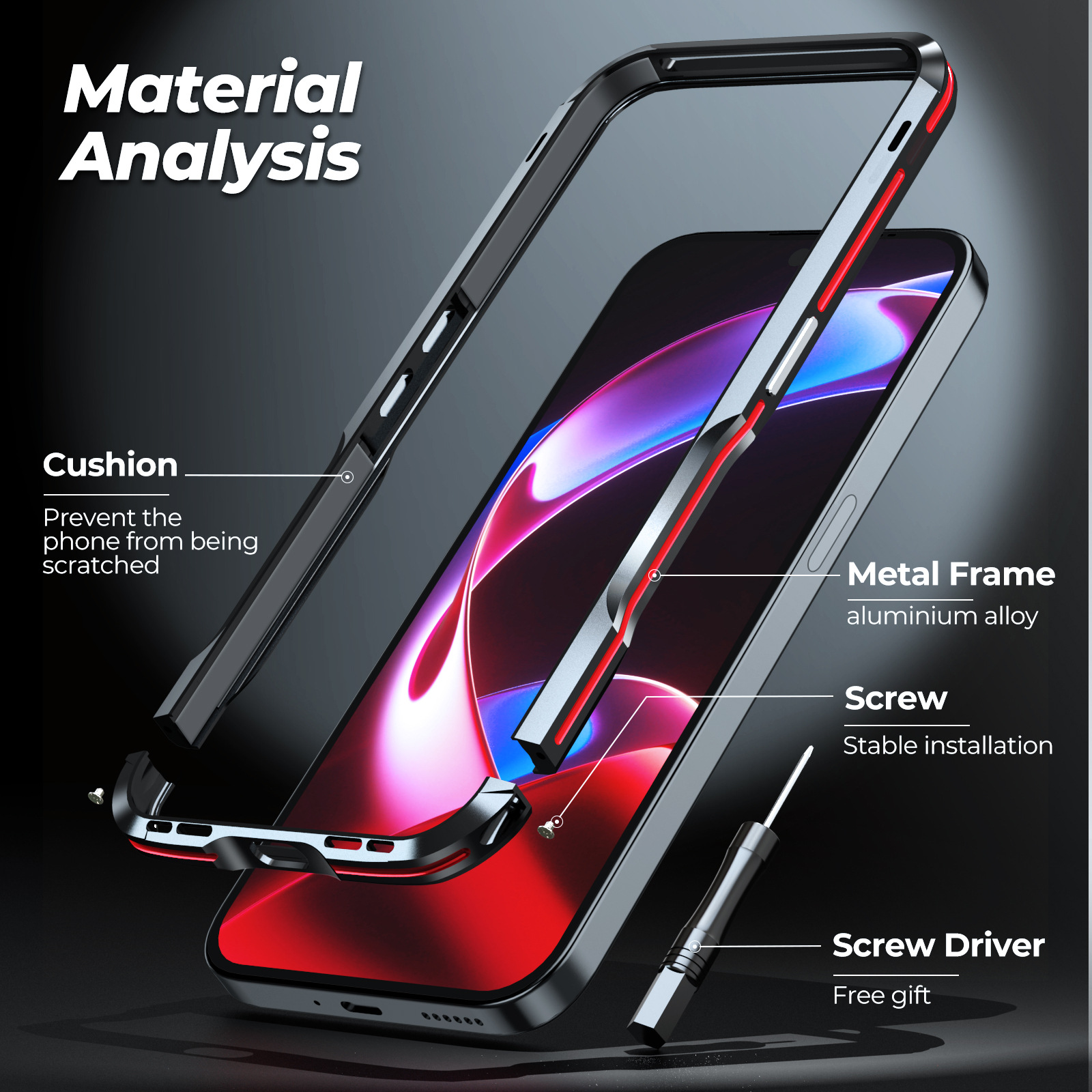 Original LUPHIE Metal Frame Fo - Phone Cases Aviation recensione e prezzo