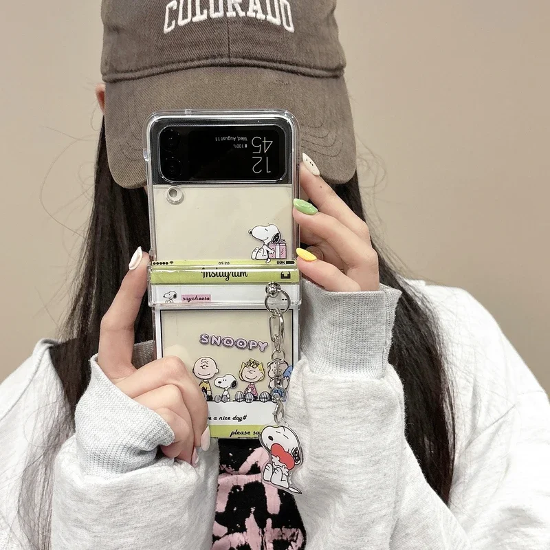 Cute Cartoon Snoopy Charlie Br - Phone Cases Z Flip 5 recensione e prezzo