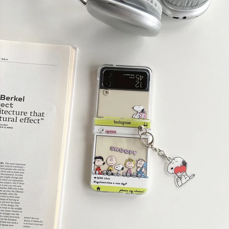 Cute Cartoon Snoopy Charlie Br - Phone Cases Z Flip 5 recensione e prezzo