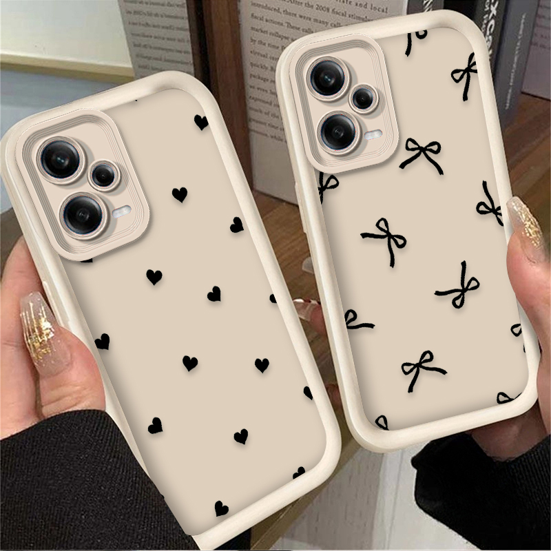 Black Love Heart Bowknot Phone - Phone Cases Xiaomi recensione e prezzo