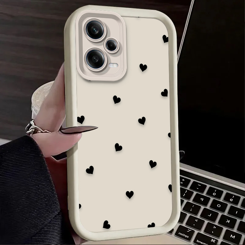 Black Love Heart Bowknot Phone - Phone Cases Xiaomi recensione e prezzo