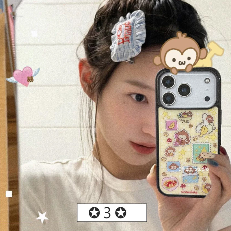 Korean Ins Blue Yellow Monkey  - Phone Cases Yellow recensione e prezzo