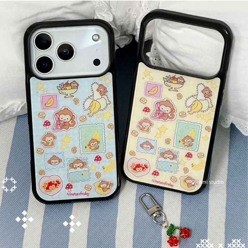 Korean Ins Blue Yellow Monkey  - Phone Cases Yellow recensione e prezzo
