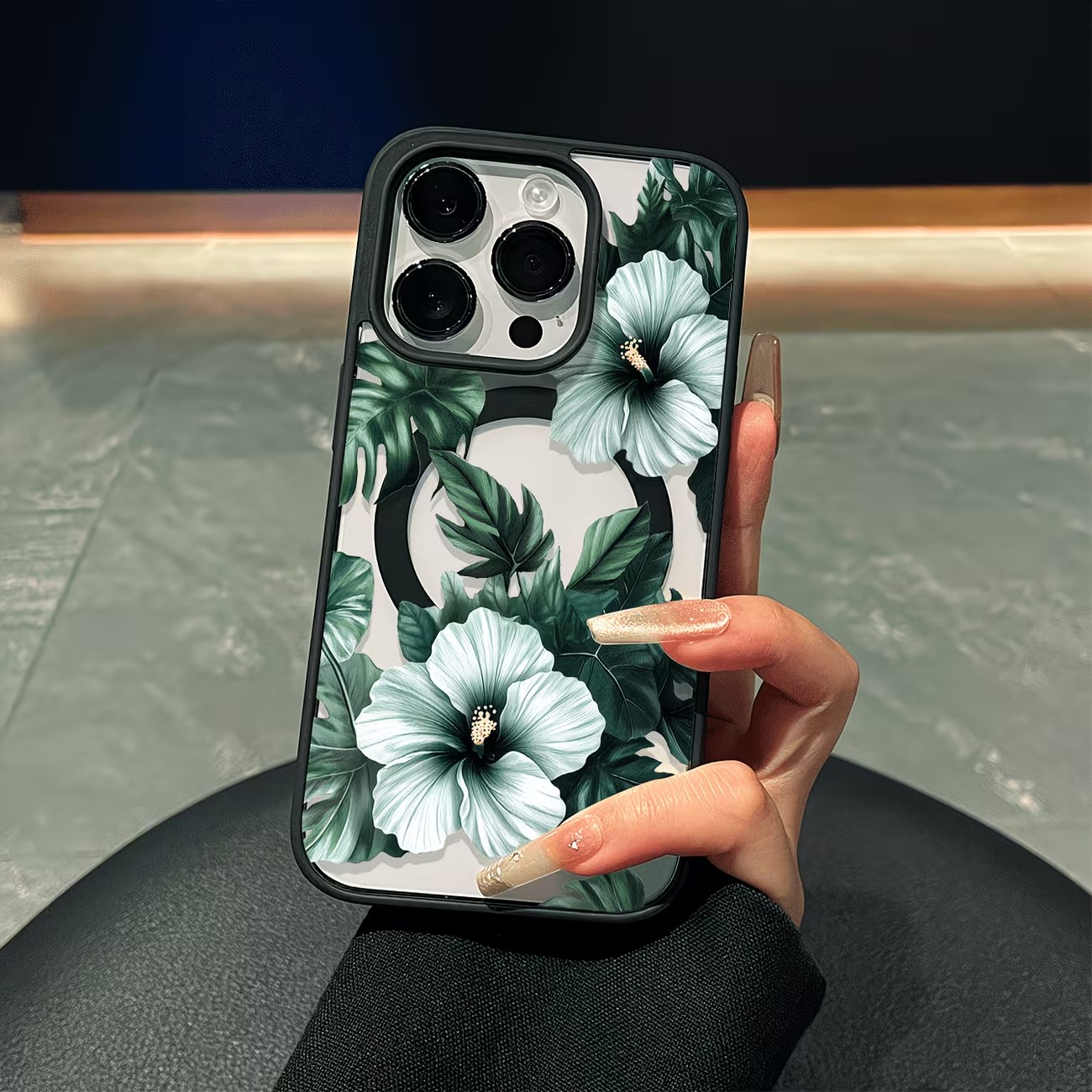 Green Floral Print Phone Case  - Phone Cases Magnetic recensione e prezzo