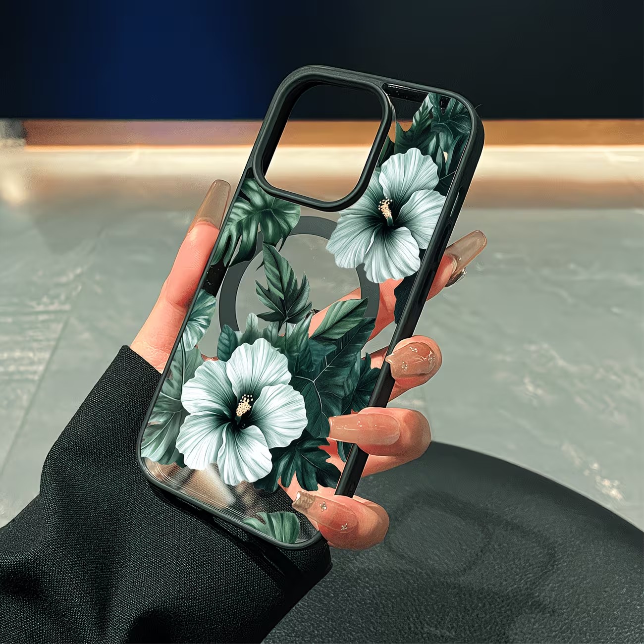 Green Floral Print Phone Case  - Phone Cases Magnetic recensione e prezzo
