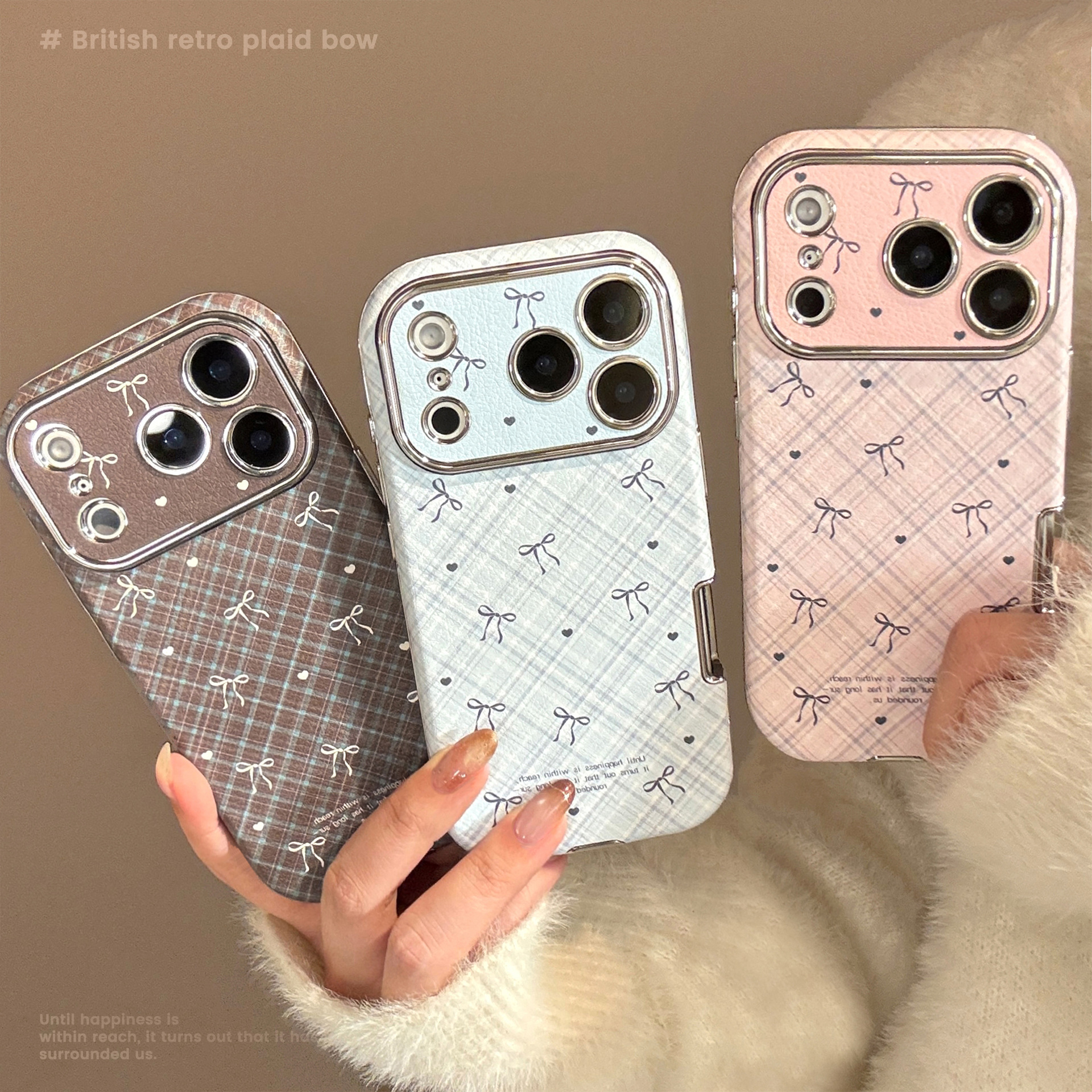 Korean Retro Plaid Grid Patter - Phone Cases Unique recensione e prezzo