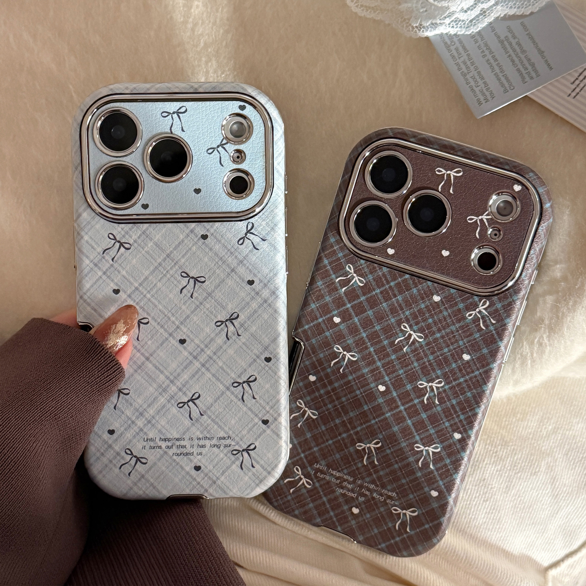 Korean Retro Plaid Grid Patter - Phone Cases Unique recensione e prezzo